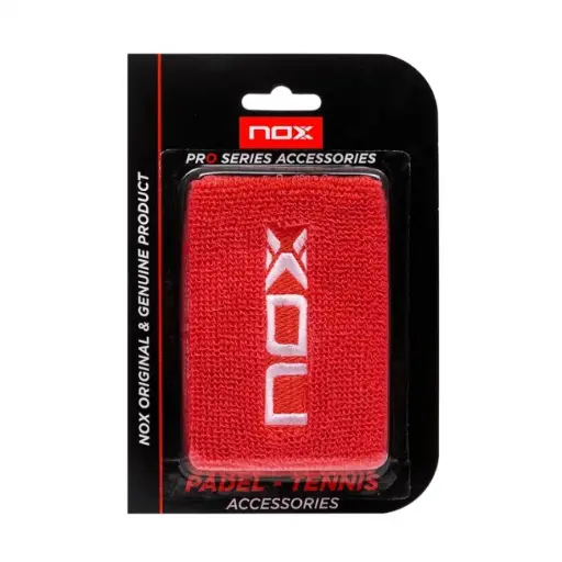 MUÑEQUERA NOX ROJO/ BLANCO (2 UNIDADES)